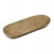 Cesta 44x16x7cm Para Paes Retangular Em Bambu E Rattan